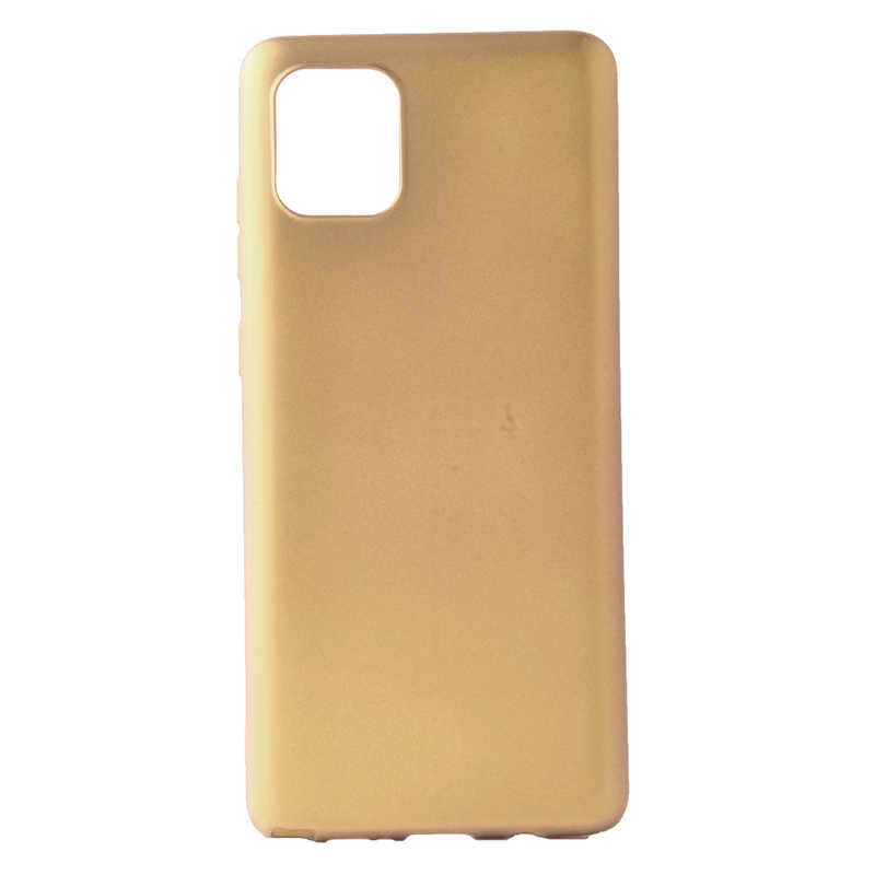 Galaxy A91 (S10 Lite) Kılıf Zore Premier Silikon Kılıf - Gold