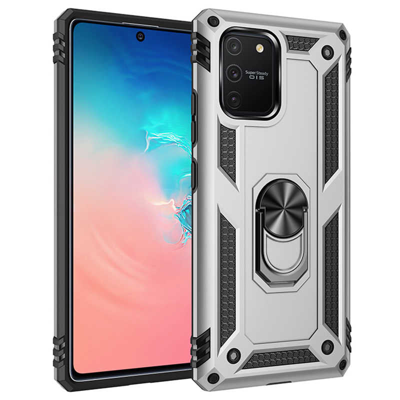 Galaxy A91 (S10 Lite) Kılıf Zore Vega Kılıf - Gri