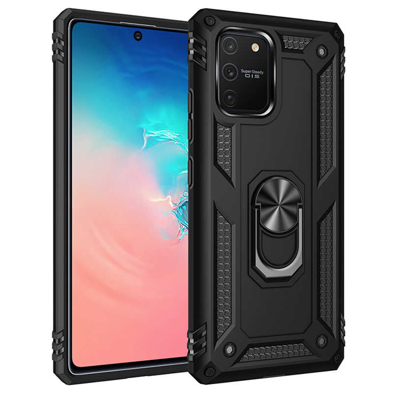 Galaxy A91 (S10 Lite) Kılıf Zore Vega Kılıf - Siyah