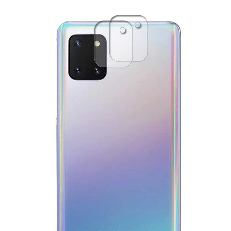 Galaxy A91 (S10 Lite) Zore Nano Kamera Koruyucu - Renksiz