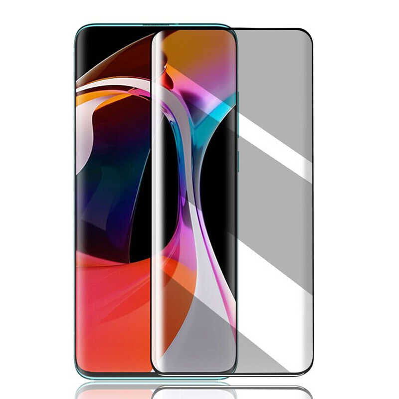 Xiaomi Mi 9T Zore New 5D Privacy Temperli Ekran Koruyucu - Siyah