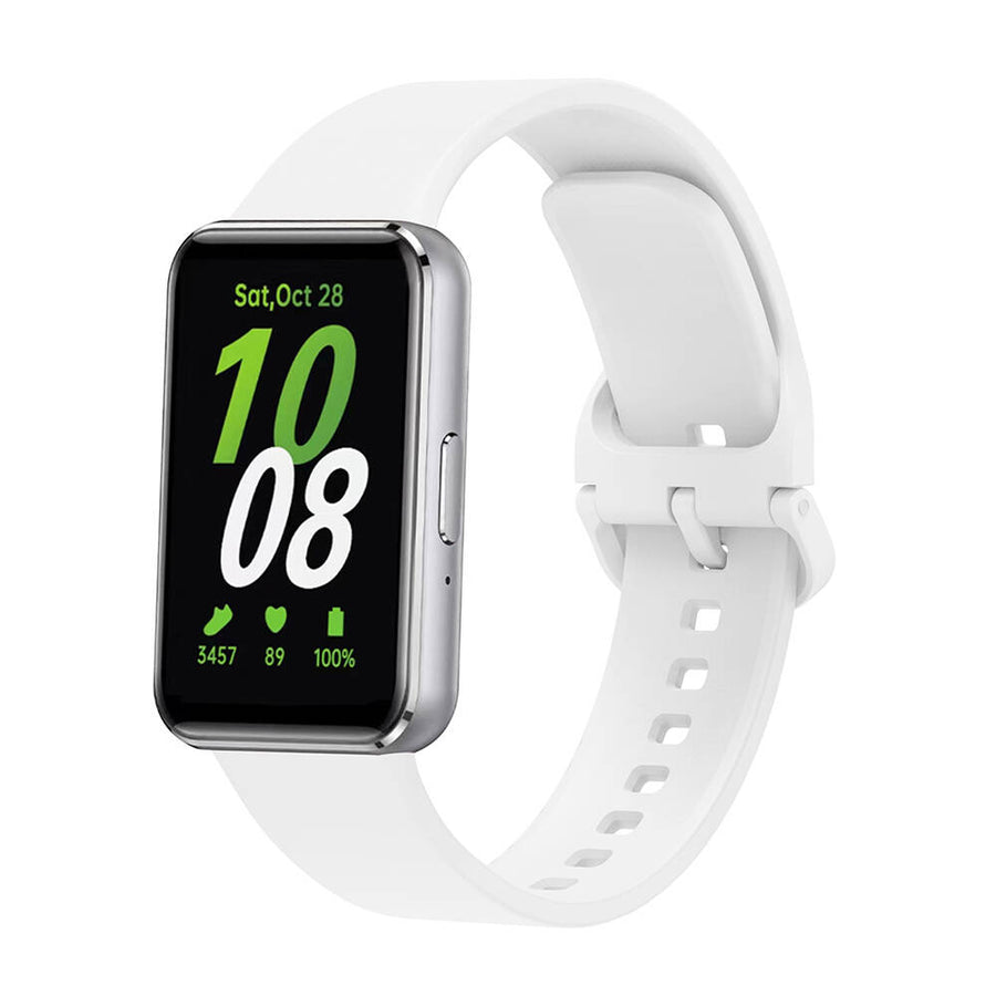 Galaxy Fit 3 Silikon Kordon Zore KRD-110 Strap Kayış - Beyaz