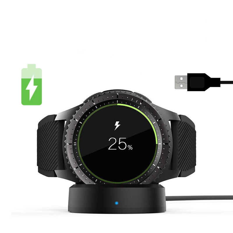 Gear S3 Zore Usb Şarj Kablosu - Siyah