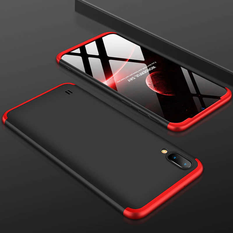 Galaxy M10 Kılıf Zore Ays Kılıf - Siyah-Kırmızı