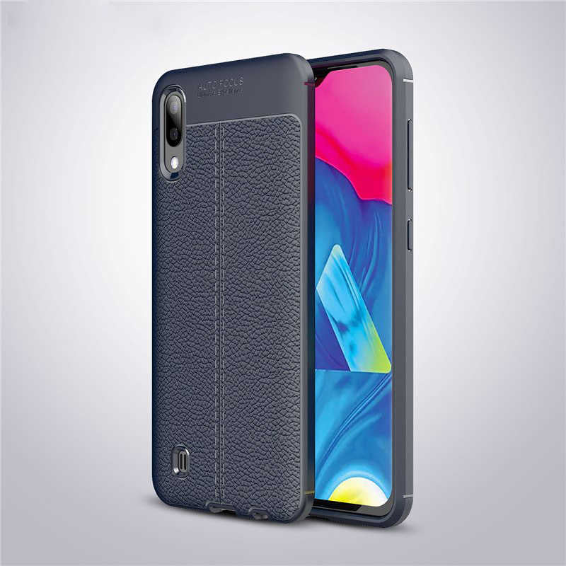 Galaxy M10 Kılıf Zore Niss Silikon Kılıf - Lacivert