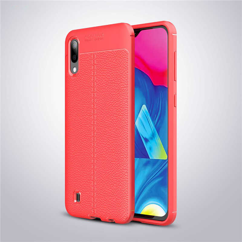 Galaxy M10 Kılıf Zore Niss Silikon Kılıf - Kırmızı