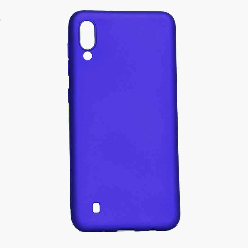 Galaxy M10 Kılıf Zore Premier Silikon Kılıf - Saks Mavi