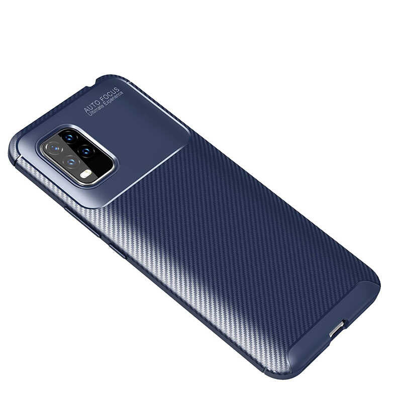 Xiaomi Mi 10 Lite Kılıf Zore Negro Silikon Kılıf - Lacivert
