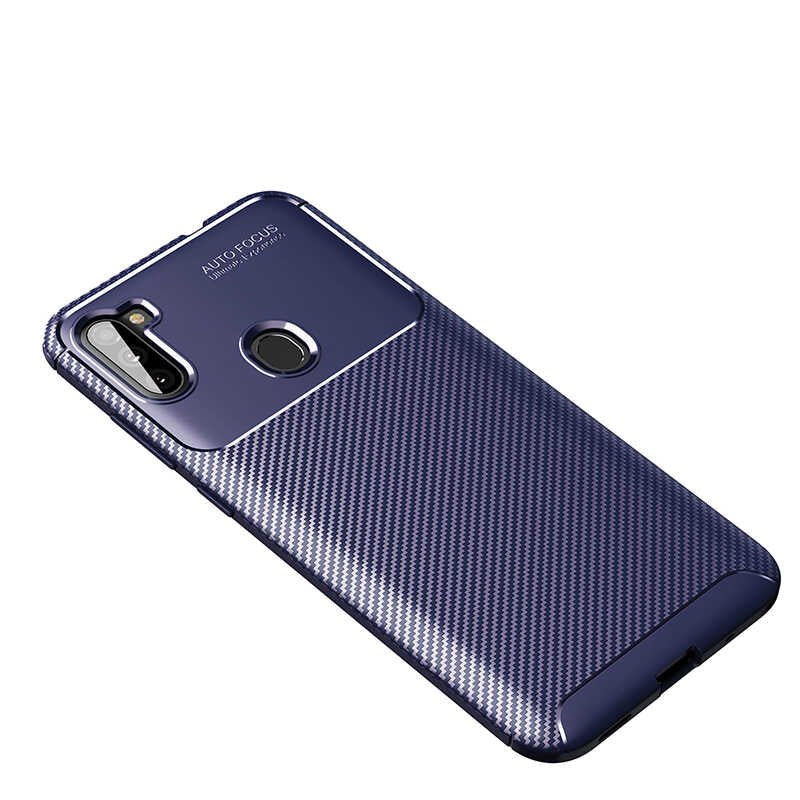 Galaxy M11 Kılıf Zore Negro Silikon Kılıf - Lacivert