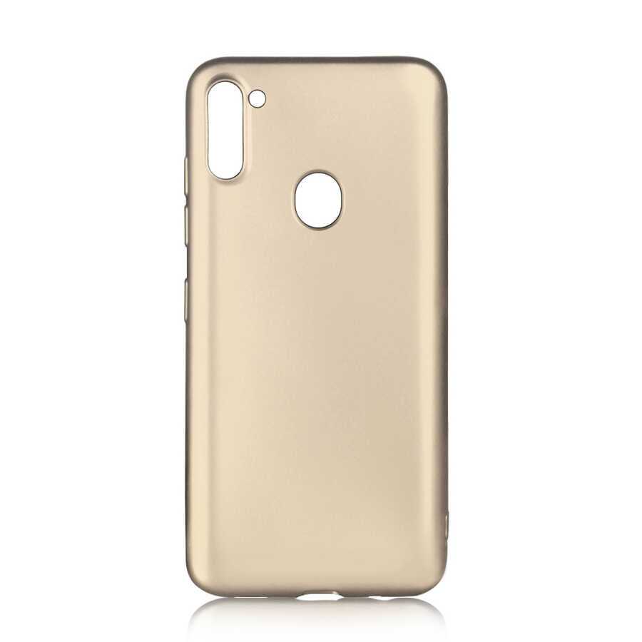 Galaxy M11 Kılıf Zore Premier Silikon Kılıf - Gold