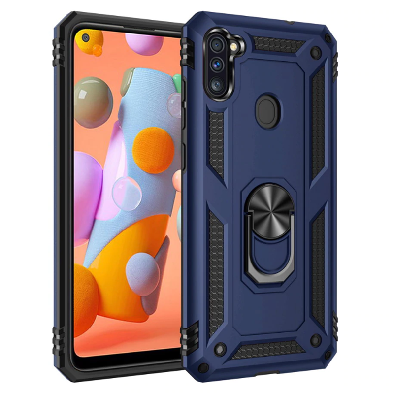 Galaxy M11 Kılıf Zore Vega Kılıf - Mavi