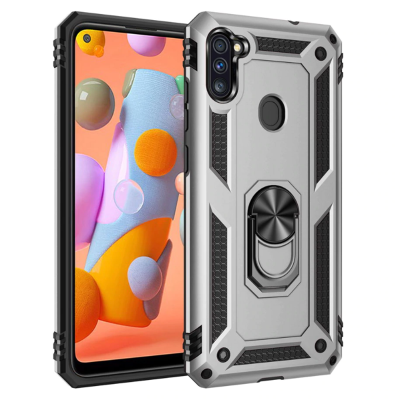 Galaxy M11 Kılıf Zore Vega Kılıf - Gri