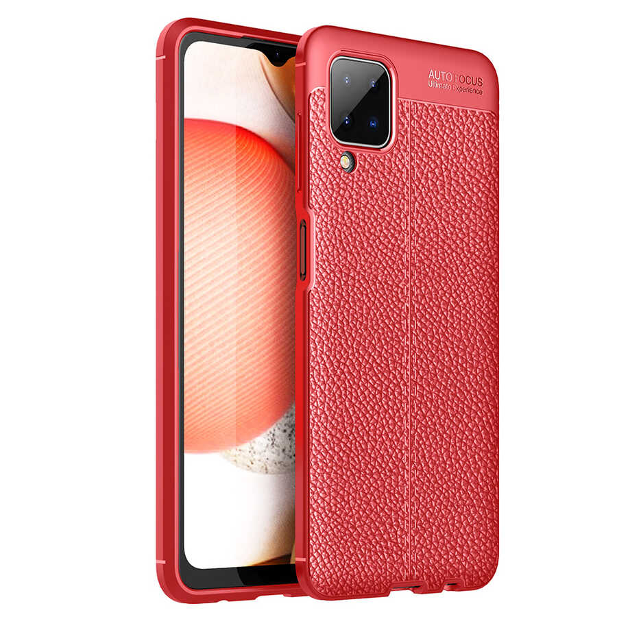 Galaxy M12 Kılıf Zore Niss Silikon Kılıf - Kırmızı