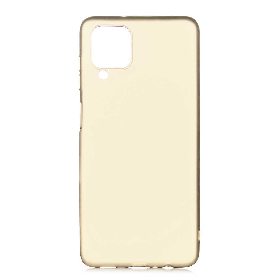 Galaxy M12 Kılıf Zore Premier Silikon Kılıf - Gold