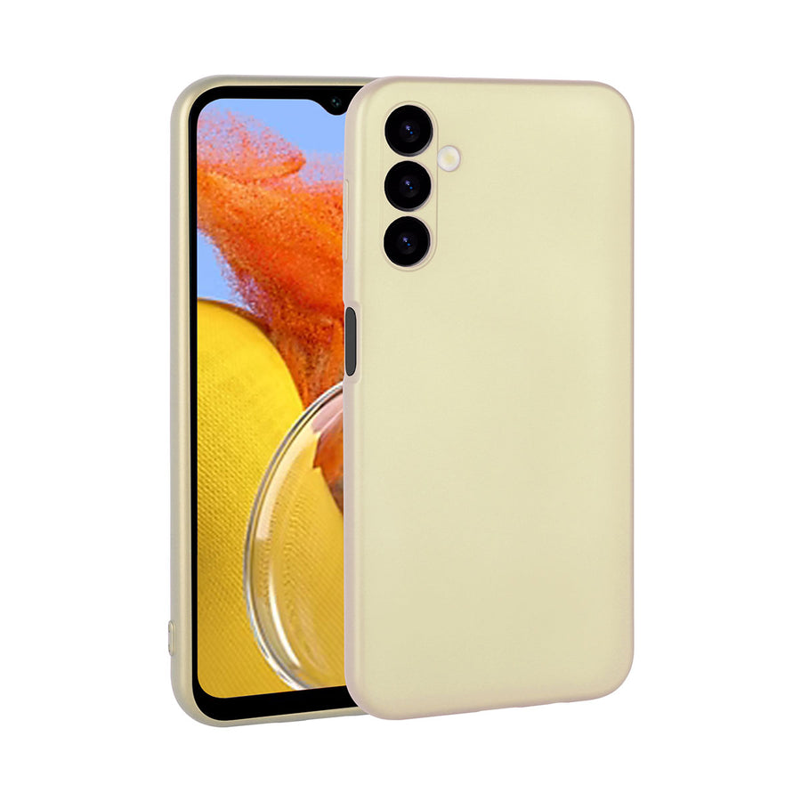 Galaxy M14 Kılıf Zore Premier Silikon Kılıf - Gold
