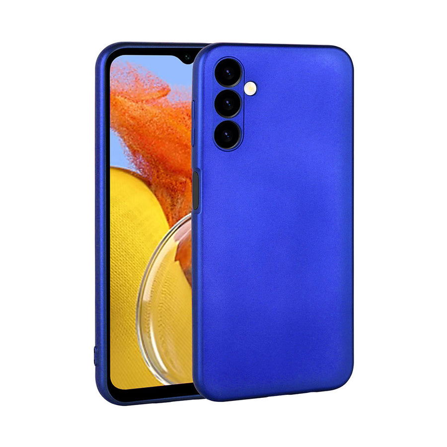 Galaxy M14 Kılıf Zore Premier Silikon Kılıf - Saks Mavi