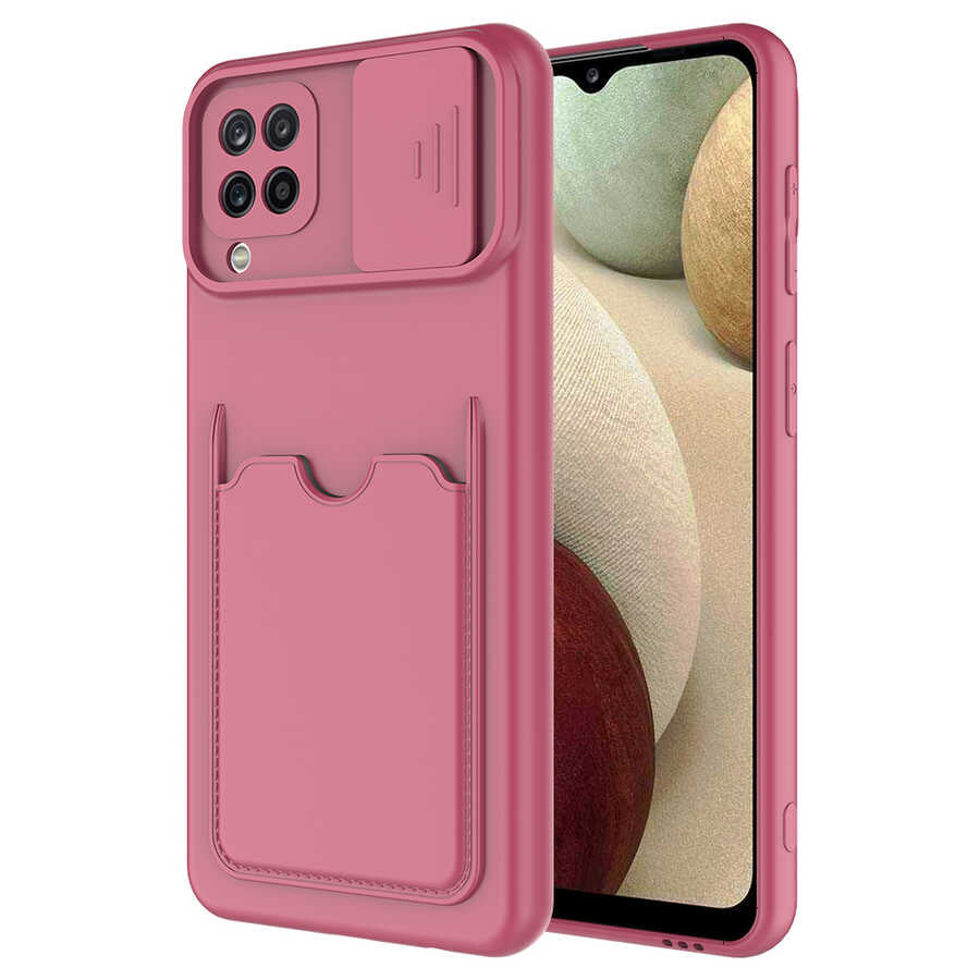 Galaxy M22 Kılıf Zore Kartix Kılıf - Koyu Mor
