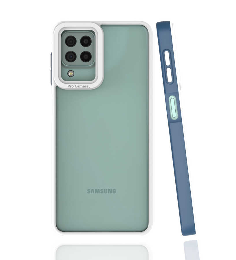 Galaxy M22 Kılıf Zore Mima Kılıf - Lacivert