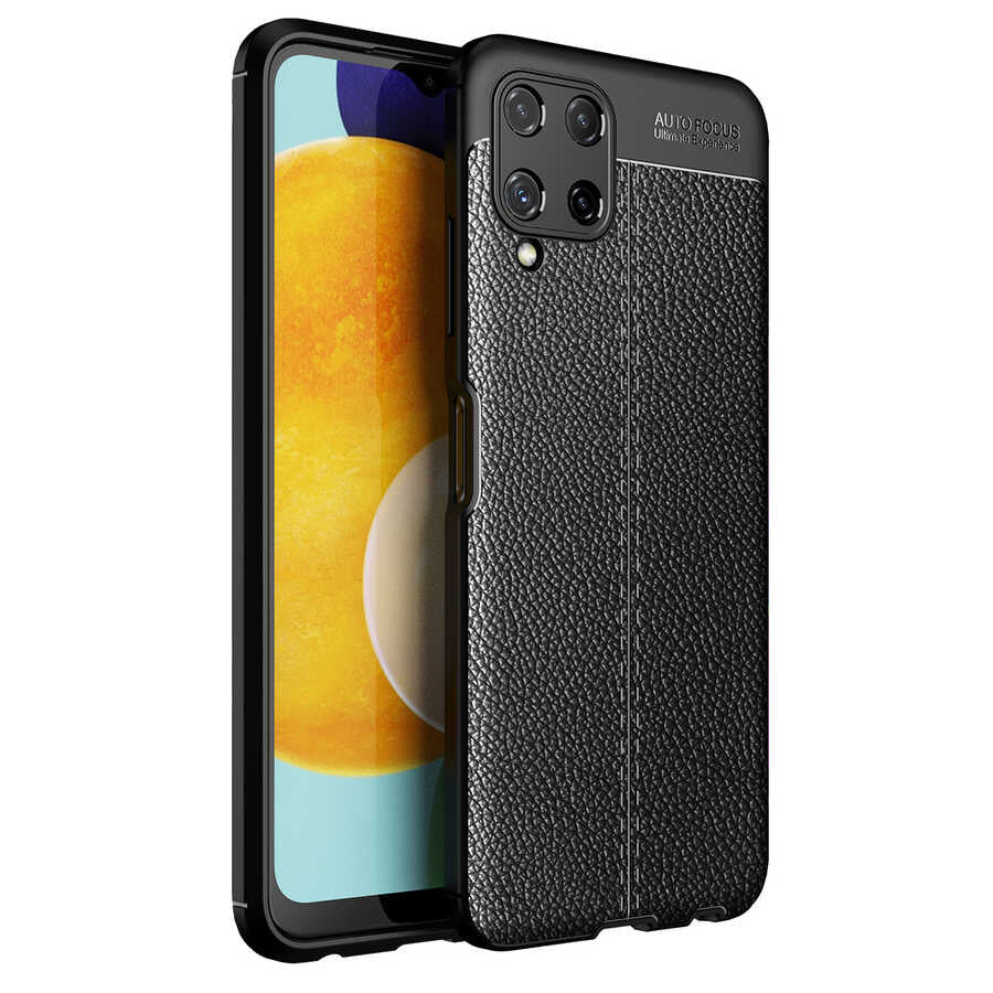 Galaxy M22 Kılıf Zore Niss Silikon Kılıf - Siyah