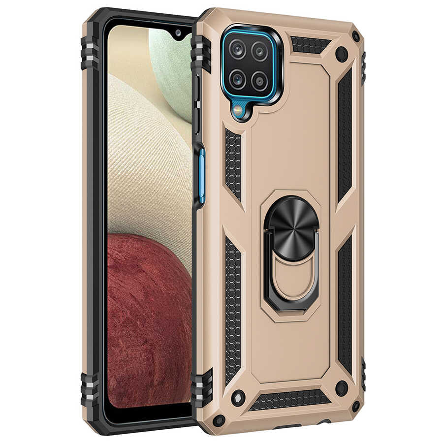 Galaxy M22 Kılıf Zore Vega Kılıf - Gold