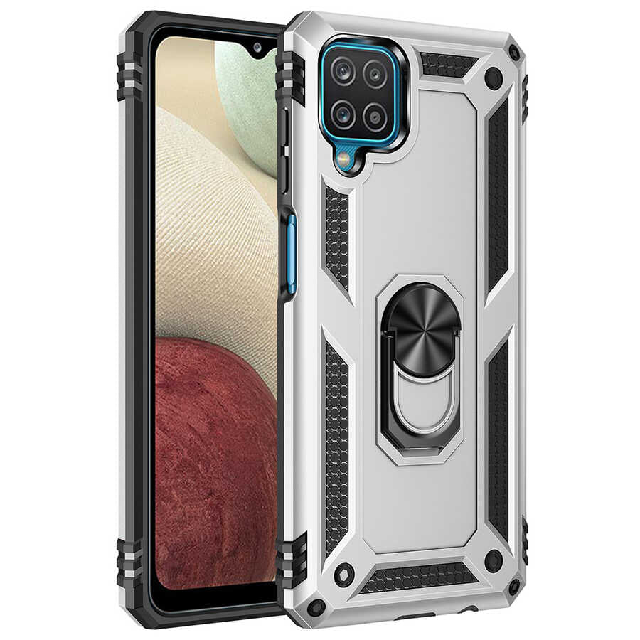 Galaxy M22 Kılıf Zore Vega Kılıf - Gri