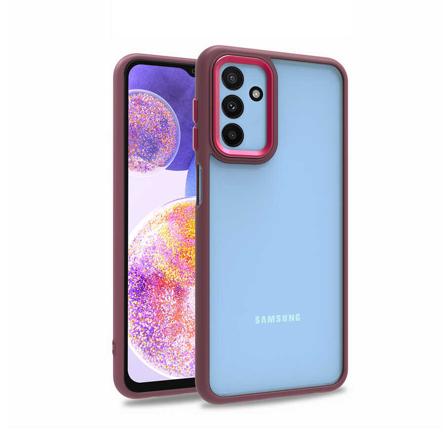 Galaxy M23 Kılıf Zore Flora Kılıf - Kırmızı