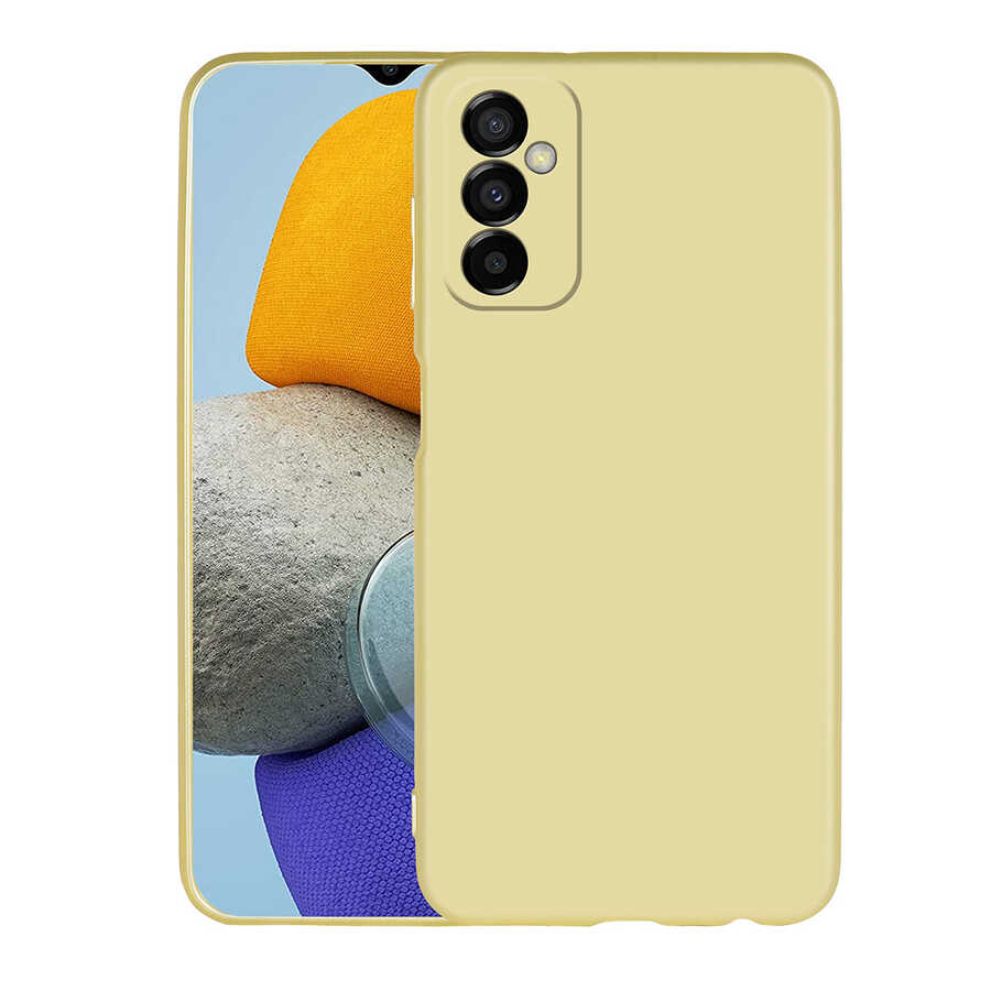 Galaxy M23 Kılıf Zore Premier Silikon Kılıf - Gold