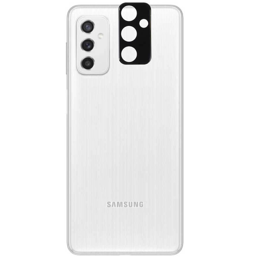 Galaxy M23 Zore 3D Kamera Camı - Siyah
