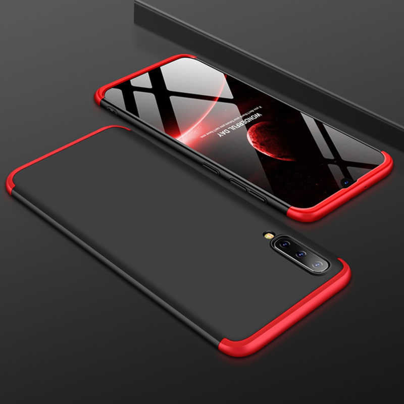 Galaxy M30 Kılıf Zore Ays Kılıf - Siyah-Kırmızı
