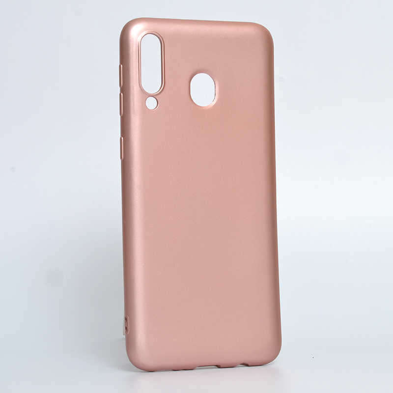 Galaxy M30 Kılıf Zore Premier Silikon Kılıf - Rose Gold