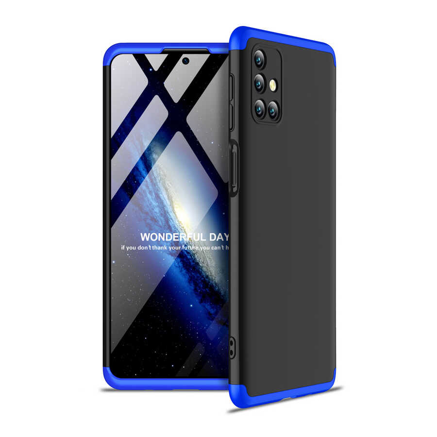 Galaxy M31S Kılıf Zore Ays Kılıf - Siyah-Mavi