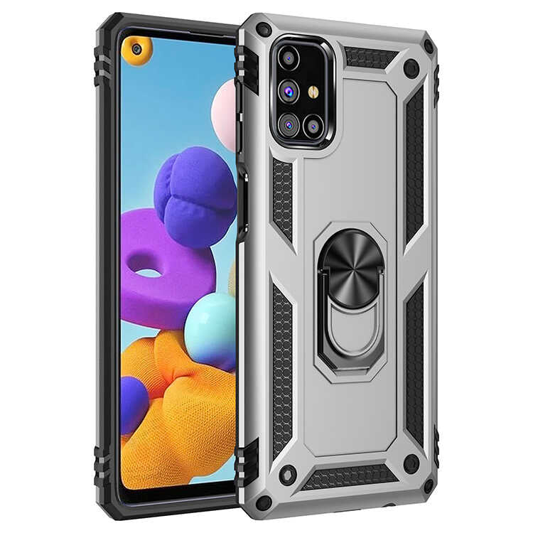 Galaxy M31S Kılıf Zore Vega Kılıf - Gri