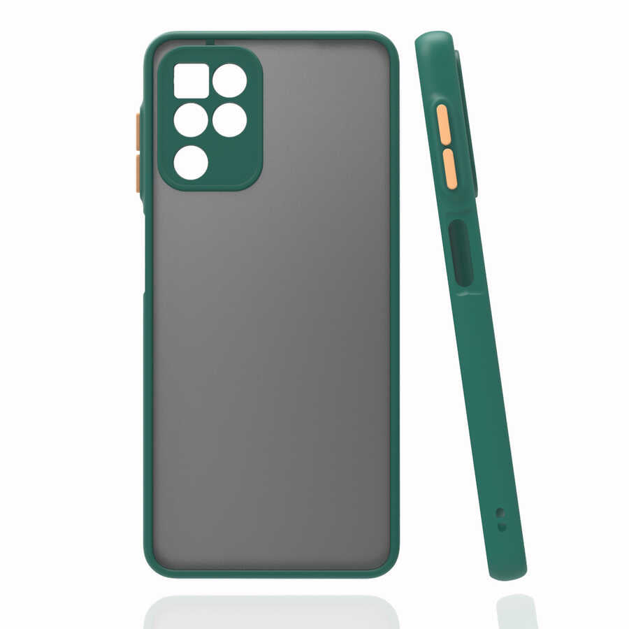 Galaxy M32 Kılıf Zore Hux Kılıf - Koyu Yeşil