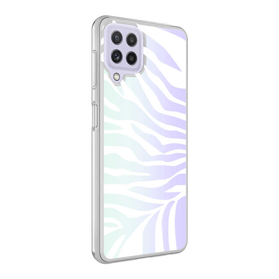 Galaxy M32 Kılıf Zore M-Blue Desenli Kılıf - Zebra No1