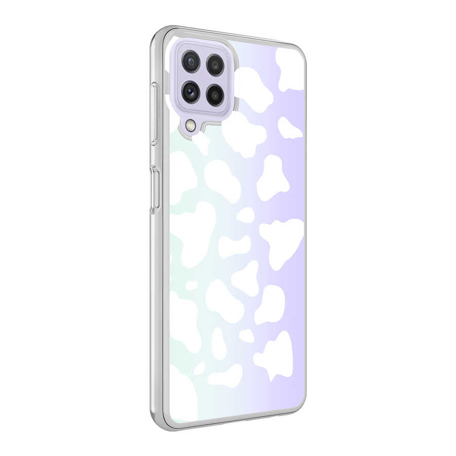 Galaxy M32 Kılıf Zore M-Blue Desenli Kılıf - Cow No2