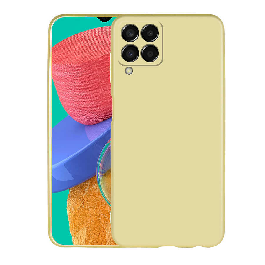 Galaxy M33 Kılıf Zore Premier Silikon Kılıf - Gold