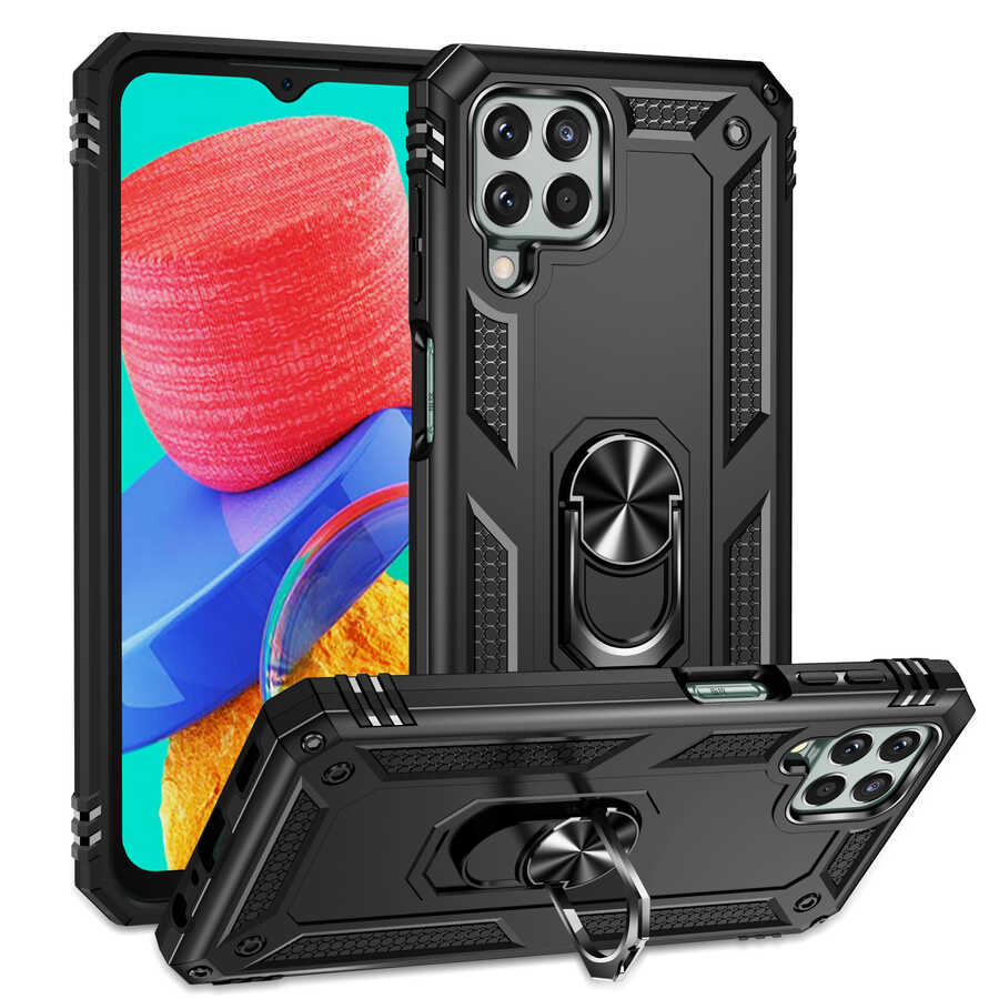 Galaxy M33 Kılıf Zore Vega Kılıf - Siyah