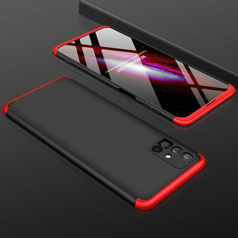 Galaxy M51 Kılıf Zore Ays Kılıf - Siyah-Kırmızı