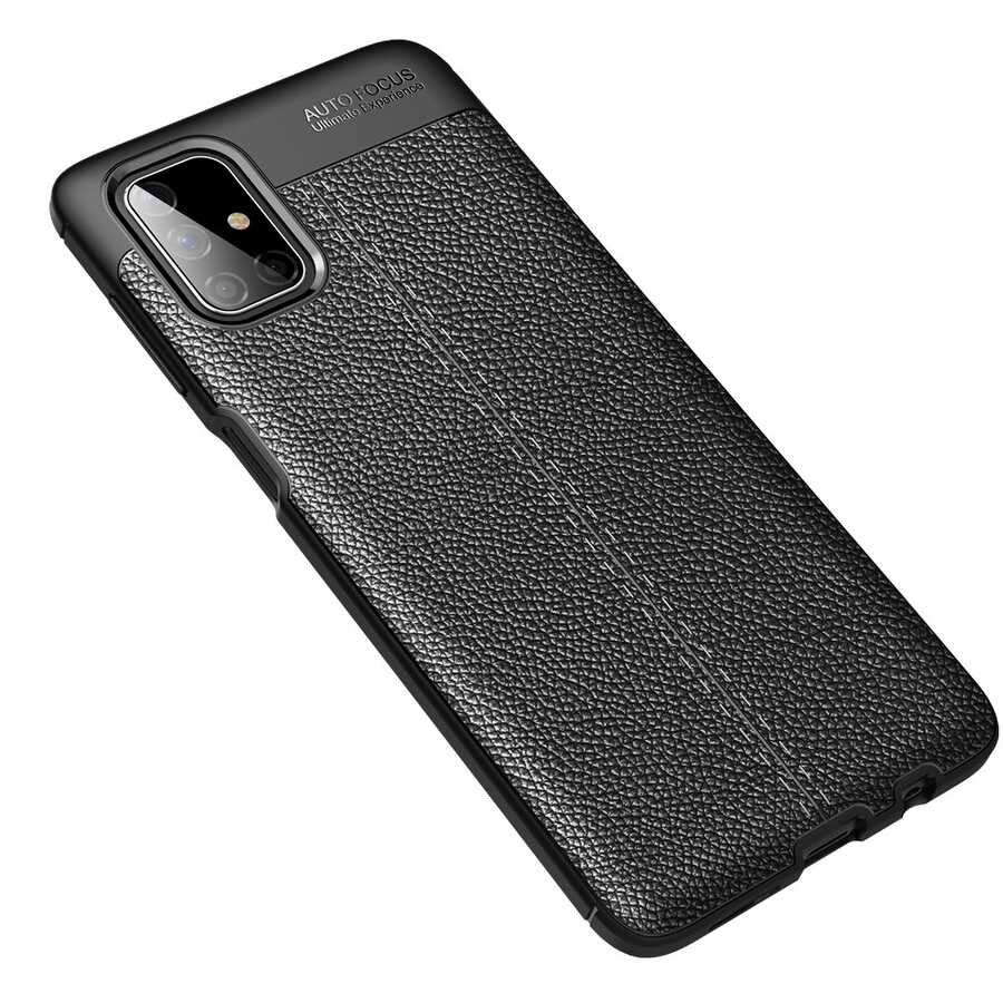 Galaxy M51 Kılıf Zore Niss Silikon Kılıf - Siyah
