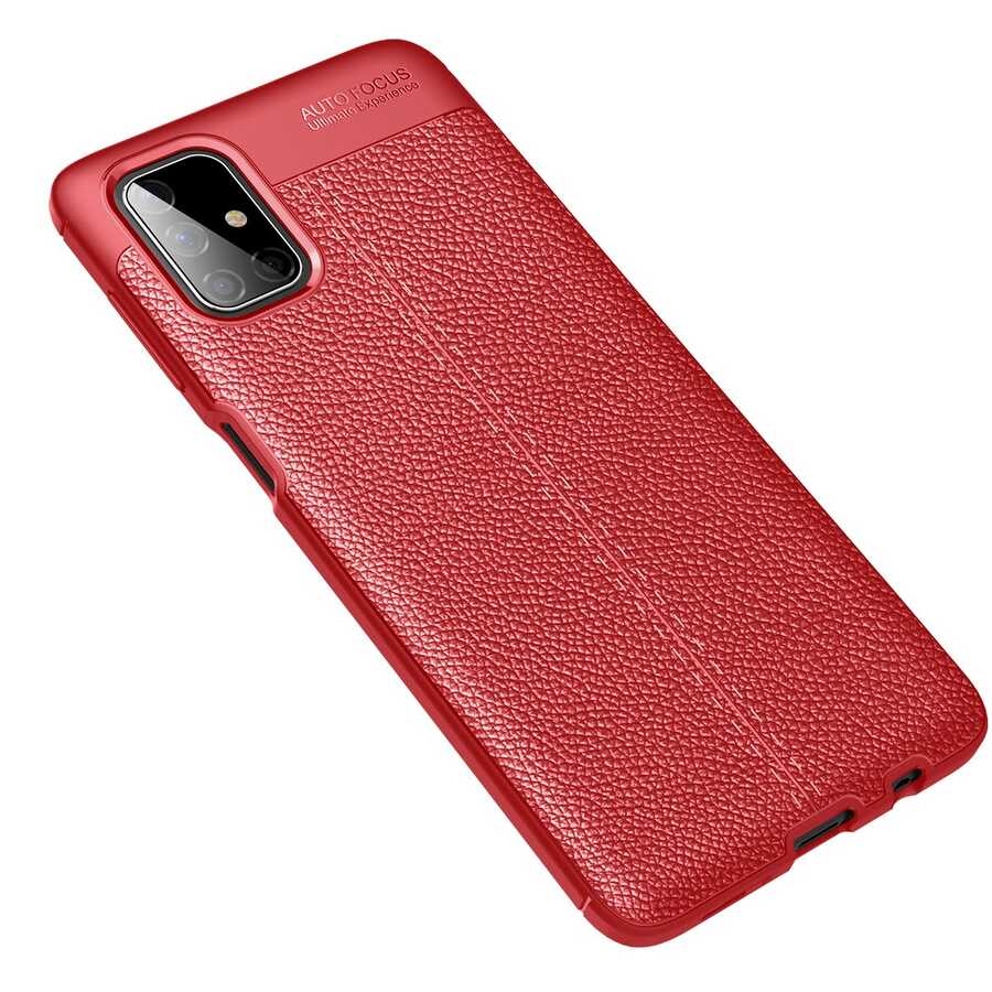 Galaxy M51 Kılıf Zore Niss Silikon Kılıf - Kırmızı