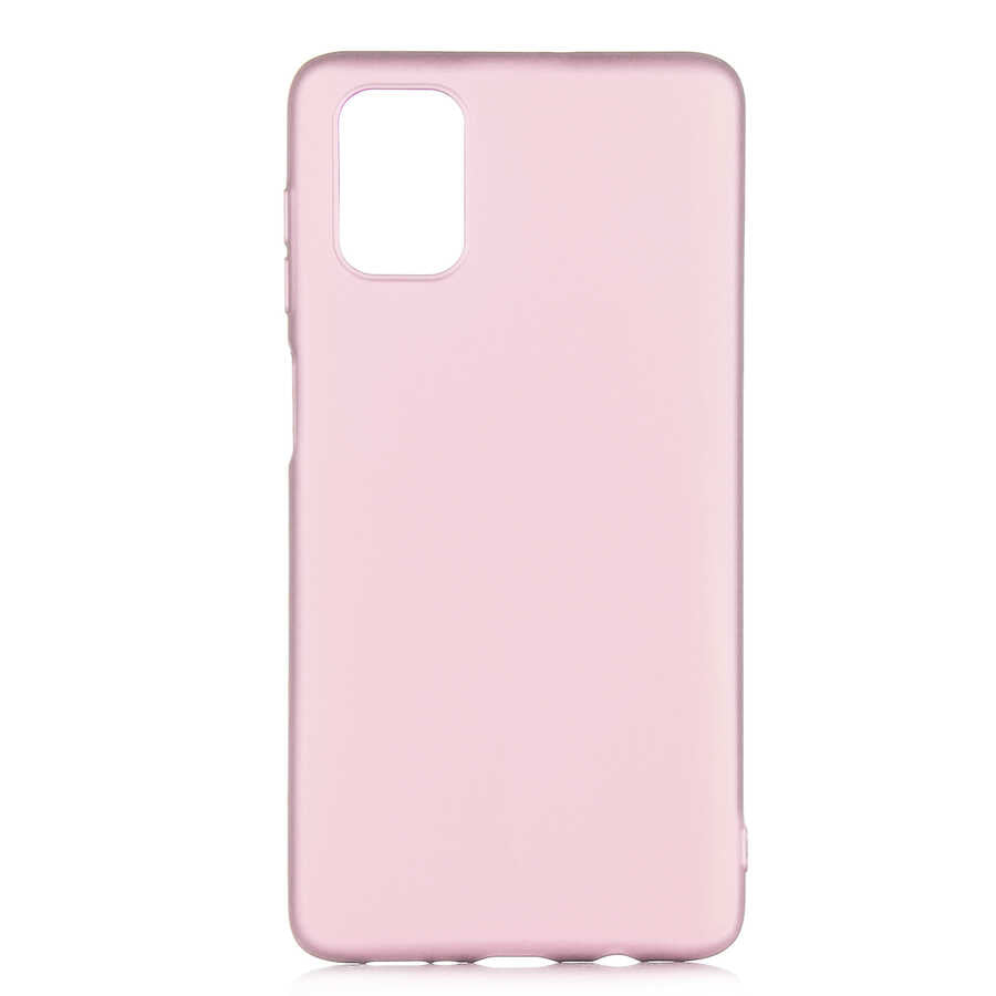 Galaxy M51 Kılıf Zore Premier Silikon Kılıf - Rose Gold