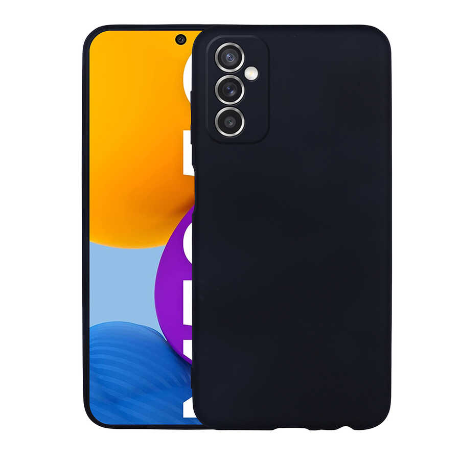 Galaxy M52 Kılıf Zore Premier Silikon Kılıf - Siyah