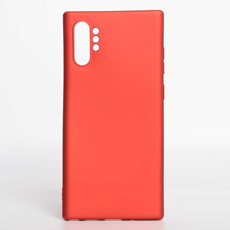 Galaxy Note 10 Plus Kılıf Zore Premier Silikon Kılıf - Kırmızı