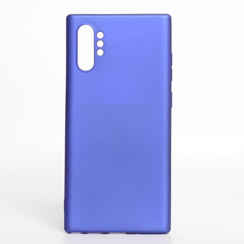 Galaxy Note 10 Plus Kılıf Zore Premier Silikon Kılıf - Saks Mavi