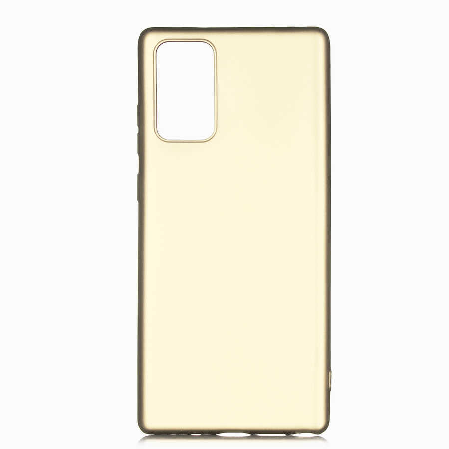 Galaxy Note 20 Kılıf Zore Premier Silikon Kılıf - Gold
