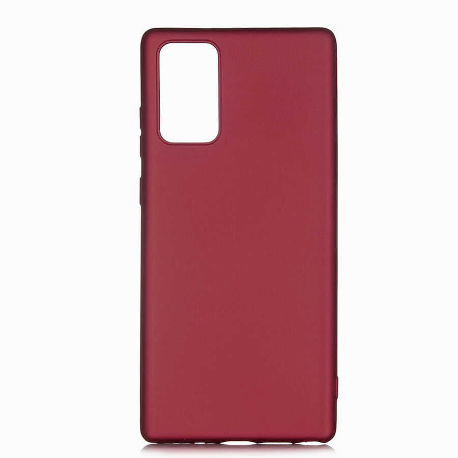 Galaxy Note 20 Kılıf Zore Premier Silikon Kılıf - Mürdüm