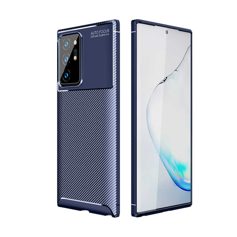 Galaxy Note 20 Ultra Kılıf Zore Negro Silikon Kılıf - Lacivert