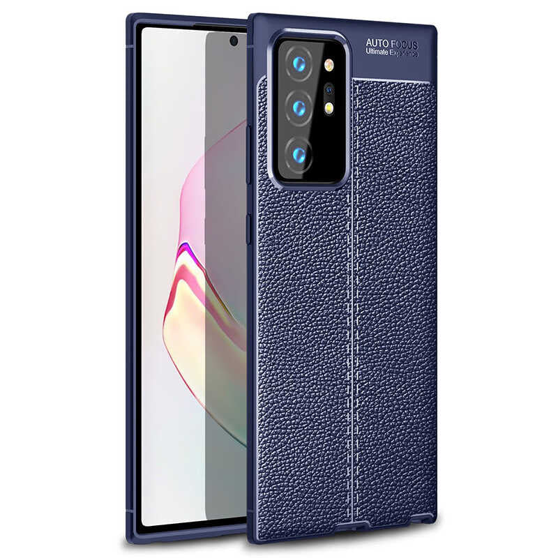 Galaxy Note 20 Ultra Kılıf Zore Niss Silikon Kılıf - Lacivert