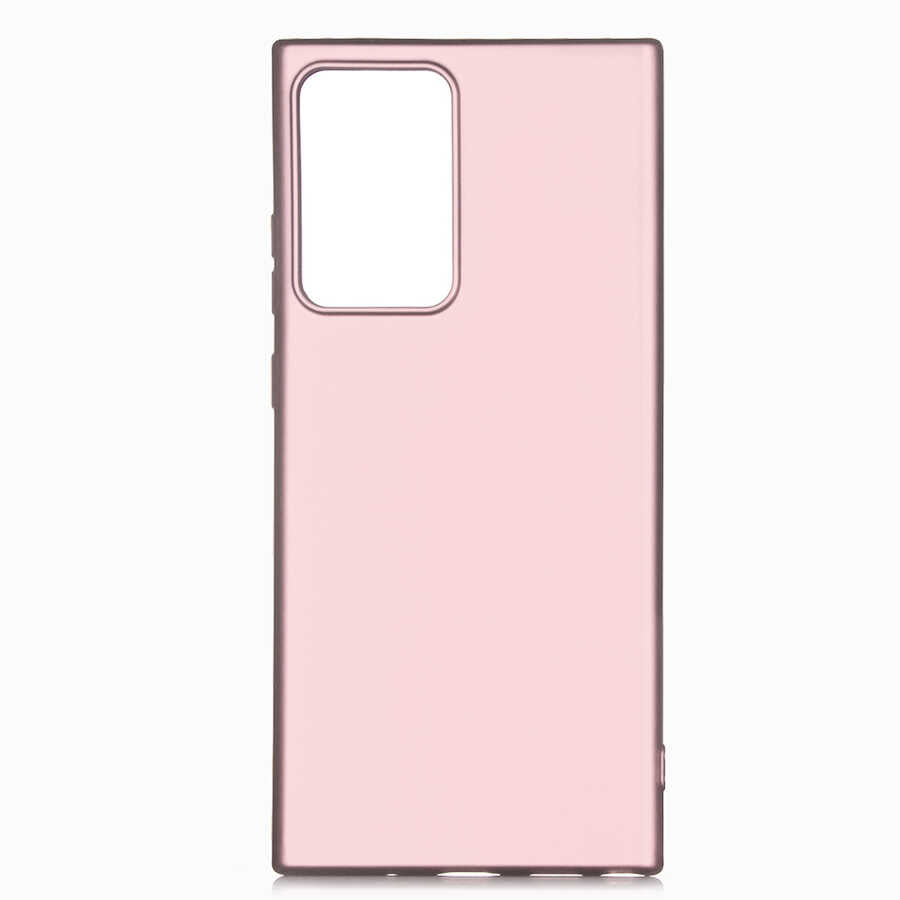 Galaxy Note 20 Ultra Kılıf Zore Premier Silikon Kılıf - Rose Gold