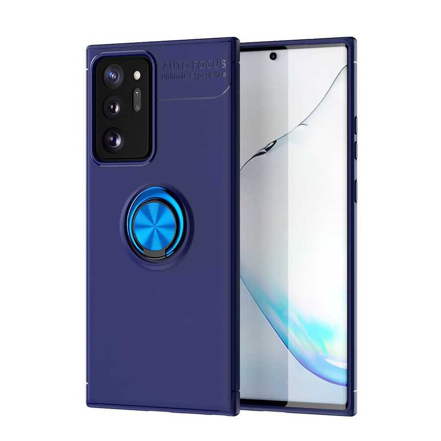Galaxy Note 20 Ultra Kılıf Zore Ravel Silikon Kılıf - Mavi